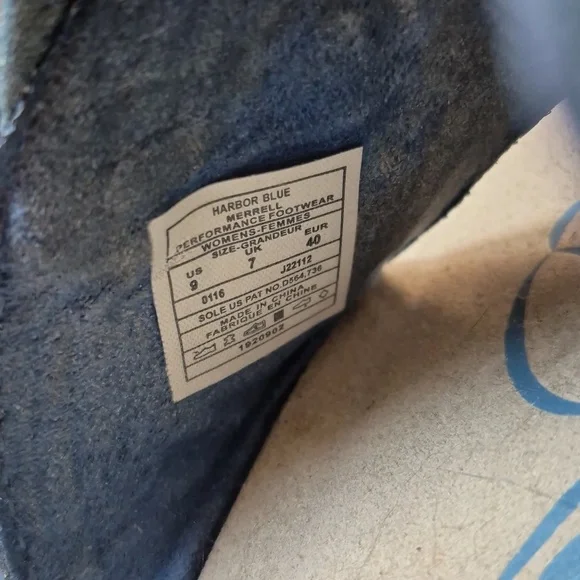 Merrell Blue Leather Thong Sandals. Size 9 - Picture 6 of 6